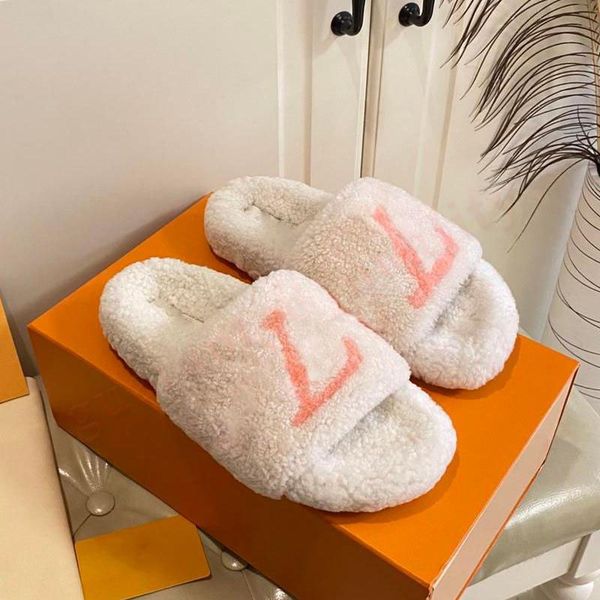 2024 winter fluffy designer slippers womens luxury fur slides warm letters woman loafers shoes flat slider comfort mule wool fuzzy slipper p, Black
2024 winter fluffy designer slippers womens luxury fur slides warm letters woman loafers shoes flat slider comfort mule wool fuzzy slipper p, Black