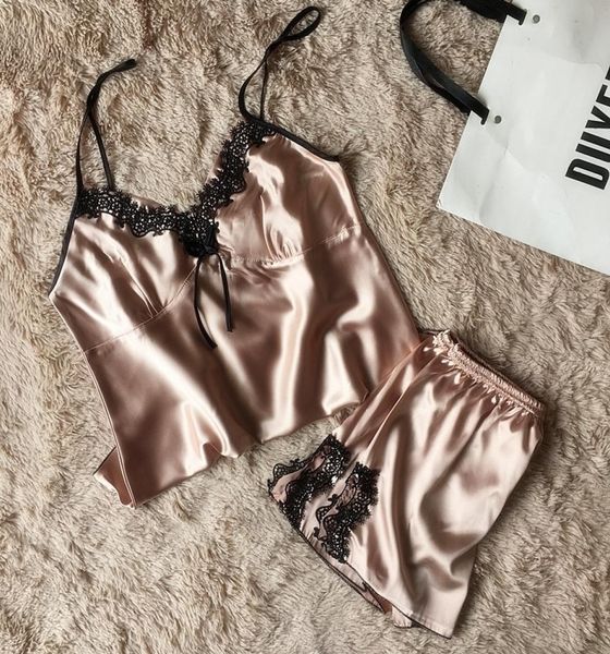 womens lace silk satin pajamas sets design short pants pyjamas sets vneck suspenders pijamas sets y2004253286684, Black;red
womens lace silk satin pajamas sets design short pants pyjamas sets vneck suspenders pijamas sets y2004253286684, Black;red