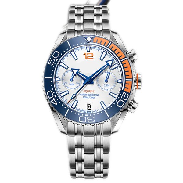 watch for men brand men's sports quartz watches automatic date sapphire stainless steel waterproof chronograph w6, Slivery;golden
watch for men brand men's sports quartz watches automatic date sapphire stainless steel waterproof chronograph w6, Slivery;golden