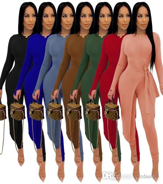 women designers clothes tracksuits two piece pants set round neck long sleeven split fork knotted and leggings new fashion ca5228960, Gray
women designers clothes tracksuits two piece pants set round neck long sleeven split fork knotted and leggings new fashion ca5228960, Gray