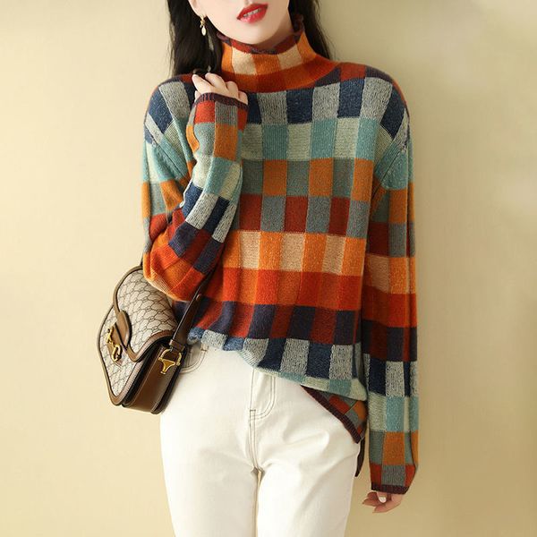 women s hoodies sweatshirts winter sweater women geometry y2k knitted turtleneck jumper all match long sleeve pullover female pulls korean f, Black
women s hoodies sweatshirts winter sweater women geometry y2k knitted turtleneck jumper all match long sleeve pullover female pulls korean f, Black
