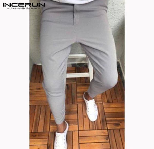 incerun casual men pants button slim fit joggers pencil trousers men solid color fashion business pants pantalon streetwear9102486, Black
incerun casual men pants button slim fit joggers pencil trousers men solid color fashion business pants pantalon streetwear9102486, Black