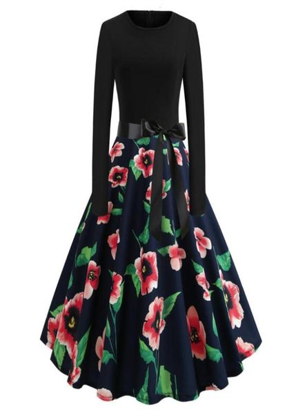 floral print vintage pinup dress spring dress women elegant party dresses new 2019 long sleeve casual midi black plus size9596578, Black;gray
floral print vintage pinup dress spring dress women elegant party dresses new 2019 long sleeve casual midi black plus size9596578, Black;gray
