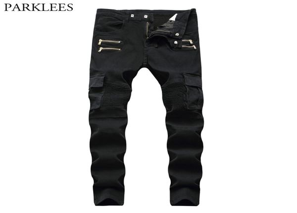 black biker cargo jeans pants men 2018 brand new folds pocket pencil jeans homme zipper casual runway distressed motorcycle jean4149610, Blue
black biker cargo jeans pants men 2018 brand new folds pocket pencil jeans homme zipper casual runway distressed motorcycle jean4149610, Blue