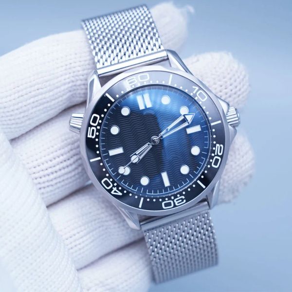 watch rotatable bond bezel anniversary 42mm dial and 2813 back mens nota ceramic band automatic 60th transparent bezel case james watches bl, Slivery;black
watch rotatable bond bezel anniversary 42mm dial and 2813 back mens nota ceramic band automatic 60th transparent bezel case james watches bl, Slivery;black