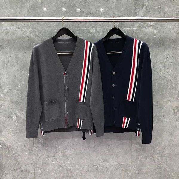 tb thom sweater autunm winter men s sweaters male fashion brand milano stitch classic cotton rwb stripe v-neck cardigan coats, White;black
tb thom sweater autunm winter men s sweaters male fashion brand milano stitch classic cotton rwb stripe v-neck cardigan coats, White;black