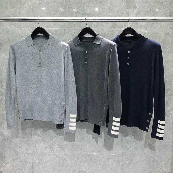 fashion tb thom brand sweaters men slim fit turn down collar pullovers clothing solid striped cotton spring autumn casual coat, White;black
fashion tb thom brand sweaters men slim fit turn down collar pullovers clothing solid striped cotton spring autumn casual coat, White;black