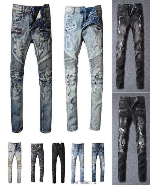 2023 mens designer jeans distressed ripped slim fit motorcycle bikers denim for s fashion mans black pants pour hommes 7h2n8184947, Blue
2023 mens designer jeans distressed ripped slim fit motorcycle bikers denim for s fashion mans black pants pour hommes 7h2n8184947, Blue