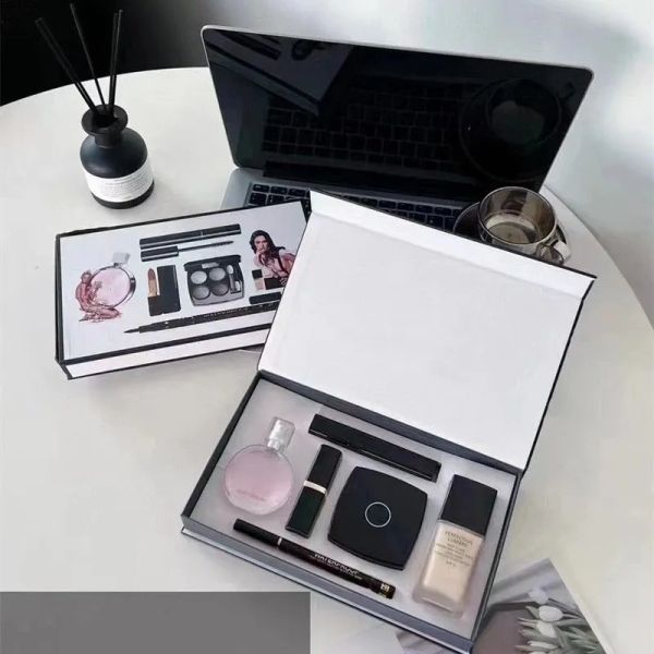 high end brand makeup set 15ml perfume lipsticks eyeliner mascara foundation 6pcs with box lips cosmetics kit for women gift fast delivery
high end brand makeup set 15ml perfume lipsticks eyeliner mascara foundation 6pcs with box lips cosmetics kit for women gift fast delivery