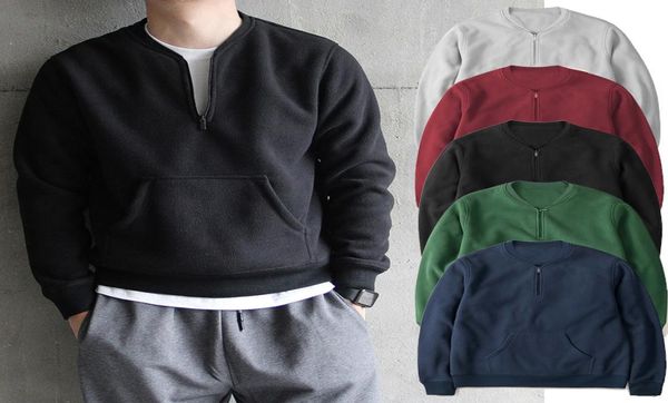 ebaihui 2021 men039s round neck polar fleece pullover sweatshirt zipper longsleeved sweater solid color european and amer8095731, Black
ebaihui 2021 men039s round neck polar fleece pullover sweatshirt zipper longsleeved sweater solid color european and amer8095731, Black