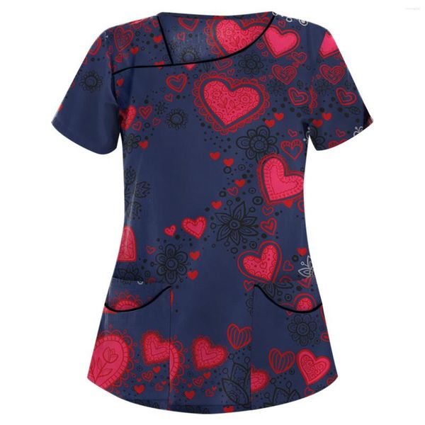 women's t shirts women printed v-neck short sleeves uniform nursing scrub sleeve pocket t-shirt european american clothing, White
women's t shirts women printed v-neck short sleeves uniform nursing scrub sleeve pocket t-shirt european american clothing, White