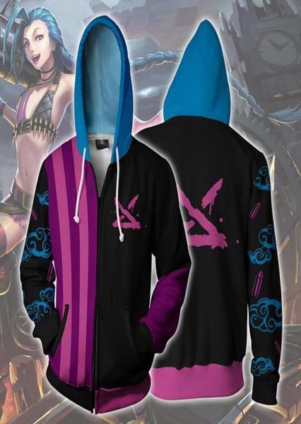 game arcane jinx 3d print zip up womenmen hoodie sweatshirt streetwear hip hop cosplay zipper hooded jacket casual sportswear3999888, Black
game arcane jinx 3d print zip up womenmen hoodie sweatshirt streetwear hip hop cosplay zipper hooded jacket casual sportswear3999888, Black