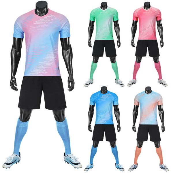 outdoor tshirts soccer jerseys set professional sports suit custom kids youth football team short sleeve sets uniforms 230821, Gray;blue
outdoor tshirts soccer jerseys set professional sports suit custom kids youth football team short sleeve sets uniforms 230821, Gray;blue