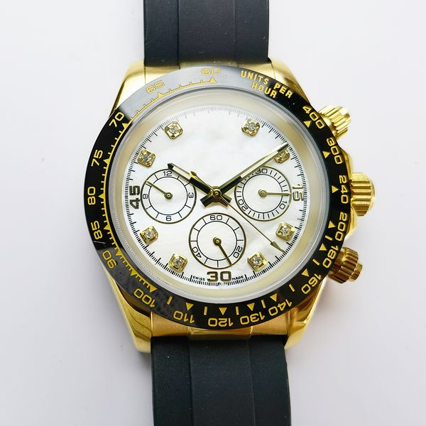 automatic high-class luxury men's timepiece universe series m116518ln diamond-encrusted panda dial 40mm ceramic ring rubber with oyster, Slivery;brown
automatic high-class luxury men's timepiece universe series m116518ln diamond-encrusted panda dial 40mm ceramic ring rubber with oyster, Slivery;brown