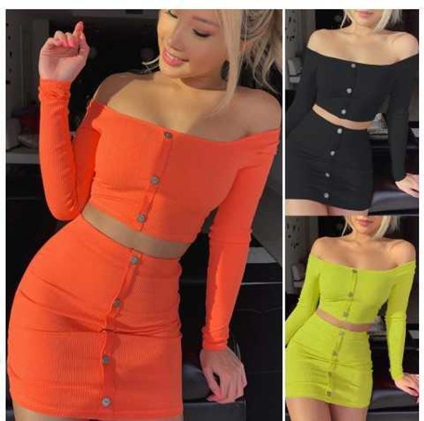 women off shoulder long sleeve mini bodycon dress suit outfits strapless crop short skirt party matching sets, White;black
women off shoulder long sleeve mini bodycon dress suit outfits strapless crop short skirt party matching sets, White;black