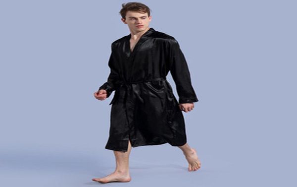 mens pure color sleepwear robe thin improved cardigan underwear loose length longsleeved spring and evening gowns men sleepwears 1957248, Black;brown
mens pure color sleepwear robe thin improved cardigan underwear loose length longsleeved spring and evening gowns men sleepwears 1957248, Black;brown