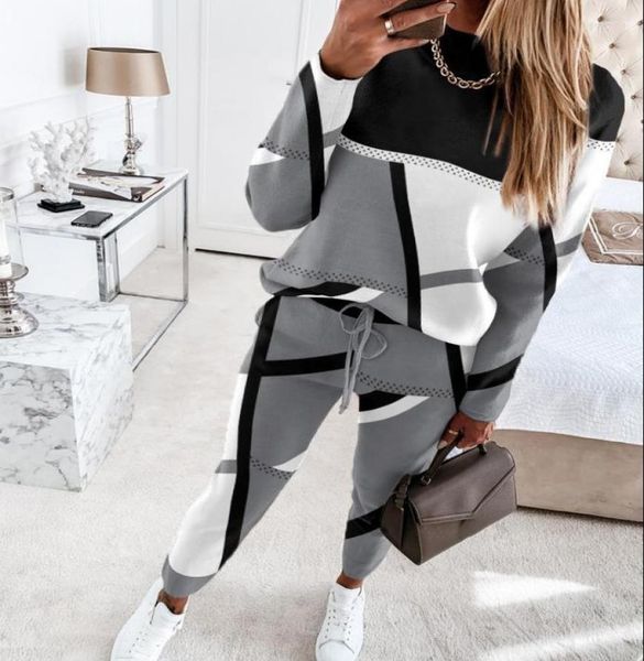 women039s two piece pants sets womens outifits 2022 autumn fashion geometric print oneck long sleeve amp casual drawstri3412560, White
women039s two piece pants sets womens outifits 2022 autumn fashion geometric print oneck long sleeve amp casual drawstri3412560, White