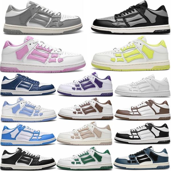 2023 designer casual shoes skel low bones leather sneakers skeleton blue red white black green grey brown men women outdoor sports trainers
2023 designer casual shoes skel low bones leather sneakers skeleton blue red white black green grey brown men women outdoor sports trainers
