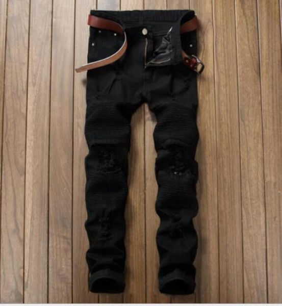 fashion designer mens ripped biker jeans leather patchwork slim fit black moto denim joggers for male distressed jeans pants9081561, Blue
fashion designer mens ripped biker jeans leather patchwork slim fit black moto denim joggers for male distressed jeans pants9081561, Blue