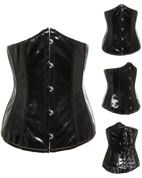 gothic fetish black underbust corset pvc vinyl bustier laceup punk s2xl body shaper9635506, Black;white
gothic fetish black underbust corset pvc vinyl bustier laceup punk s2xl body shaper9635506, Black;white