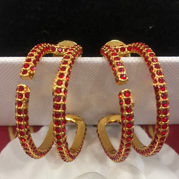 18k gold plated earrings ladies ruby gorgeous vintage circle earrings chic charm stud shiny copper luxury branded party jewelry, Golden
18k gold plated earrings ladies ruby gorgeous vintage circle earrings chic charm stud shiny copper luxury branded party jewelry, Golden