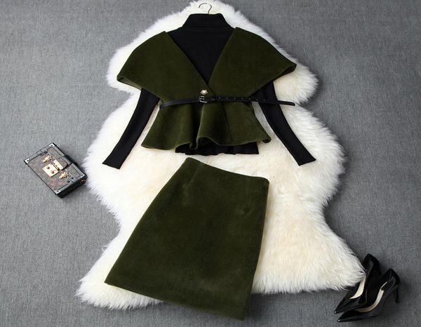 european and american women039s clothing 2019 winter new style longsleeved sweater cape coat skirts fashionable woolen suit4175182, White
european and american women039s clothing 2019 winter new style longsleeved sweater cape coat skirts fashionable woolen suit4175182, White