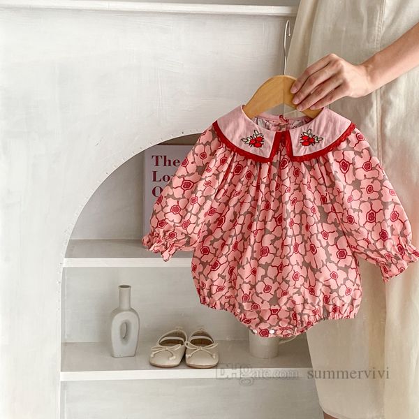 ins baby floral printed rompers infant girls embroidery lapel long sleeve jumpsuits 2023 autumn toddler kids climb clothes z3627, Blue
ins baby floral printed rompers infant girls embroidery lapel long sleeve jumpsuits 2023 autumn toddler kids climb clothes z3627, Blue