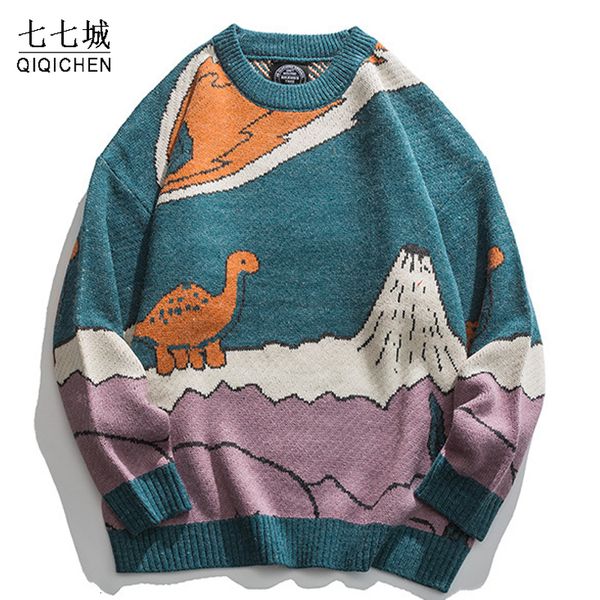 men's hoodies sweatshirts harajuku cartoon little dinosaur knitted sweater men winter sweater women vintage pullover casual japanese st, Black
men's hoodies sweatshirts harajuku cartoon little dinosaur knitted sweater men winter sweater women vintage pullover casual japanese st, Black