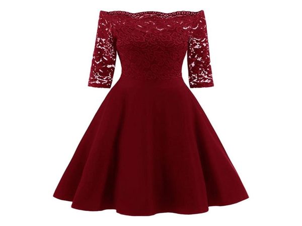 zaful spring women retro dress lace panel off the shoulder vintage flare dresses elegant solid midi party dress vestido mujer8703018, White;black
zaful spring women retro dress lace panel off the shoulder vintage flare dresses elegant solid midi party dress vestido mujer8703018, White;black