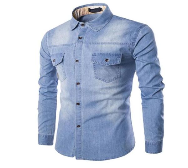 men039s casual shirts autumn fashion slim fit denim cotton long sleeve shirt blouse male tshirt work men 799679, White;black
men039s casual shirts autumn fashion slim fit denim cotton long sleeve shirt blouse male tshirt work men 799679, White;black
