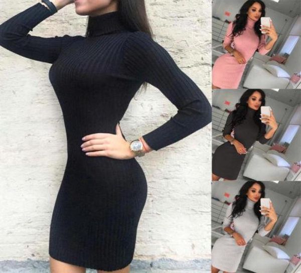 new long sleeve knit dress women bodycon knitted long sweater dress jumper winter slim pullover high neck 6363315, Black;gray
new long sleeve knit dress women bodycon knitted long sweater dress jumper winter slim pullover high neck 6363315, Black;gray