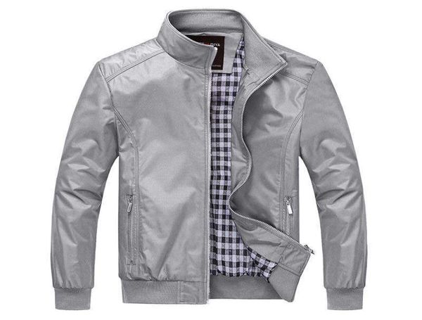 men jacket spring 2020 autumn solid color stand collar grey casual jackets m5xl 6xl outerwear men clothing plus size9172019, Black;brown
men jacket spring 2020 autumn solid color stand collar grey casual jackets m5xl 6xl outerwear men clothing plus size9172019, Black;brown