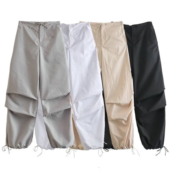 women s pants fashion parachute casual cargo low waist drawstring streetwear baggy trousers y2k pleat jogging sweatpants 230821, Black;white
women s pants fashion parachute casual cargo low waist drawstring streetwear baggy trousers y2k pleat jogging sweatpants 230821, Black;white