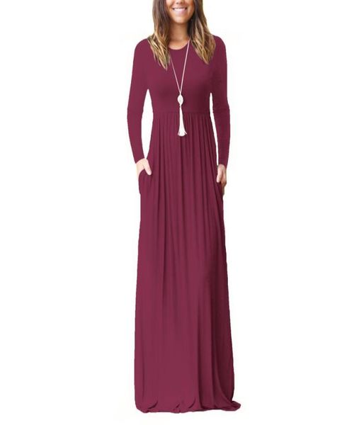 maxi casual dress women fashion loose dresses solid long sleeve dresses round collar long elegant women dress6157917, Black;gray
maxi casual dress women fashion loose dresses solid long sleeve dresses round collar long elegant women dress6157917, Black;gray