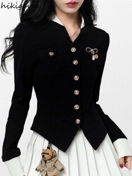 womens knits tees black sweater cropped cardigans coat women clothing knit pull femme fashion sueter ropa mujer korean sweaters y2k 230818, White
womens knits tees black sweater cropped cardigans coat women clothing knit pull femme fashion sueter ropa mujer korean sweaters y2k 230818, White