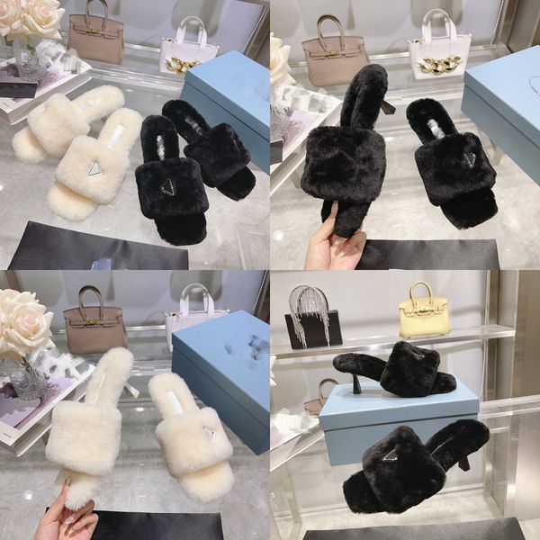 square peep-toe fur slippers classic metal triangle buckle soft sheepskin wool furry mid-heel 6.5cm sandals slippers high heel factory winte, Black
square peep-toe fur slippers classic metal triangle buckle soft sheepskin wool furry mid-heel 6.5cm sandals slippers high heel factory winte, Black