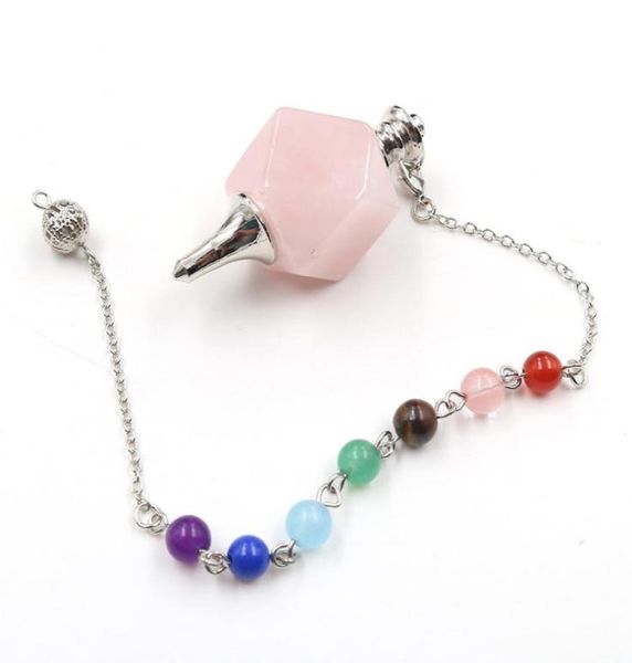10 pcs geometric rose quartz pendulum for dowsing pendant healing chakra silver plated rock crystal jewelr5614620
10 pcs geometric rose quartz pendulum for dowsing pendant healing chakra silver plated rock crystal jewelr5614620