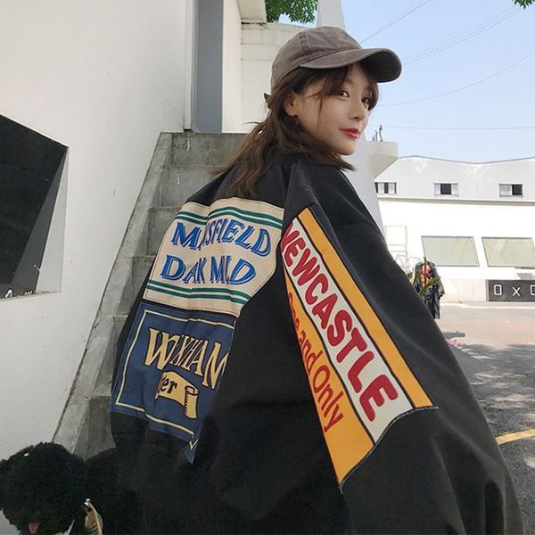 women's jackets summer oversized jackets y2k print baseball jacket women couple bomber racer jacket varsity hiphop streetwear coat wome, Black;brown
women's jackets summer oversized jackets y2k print baseball jacket women couple bomber racer jacket varsity hiphop streetwear coat wome, Black;brown
