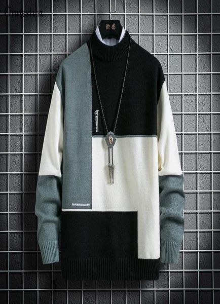 onnestun sweater men new winter stitching design men039s sweater long sleeve knitted pullover casual man 1203235, White;black
onnestun sweater men new winter stitching design men039s sweater long sleeve knitted pullover casual man 1203235, White;black