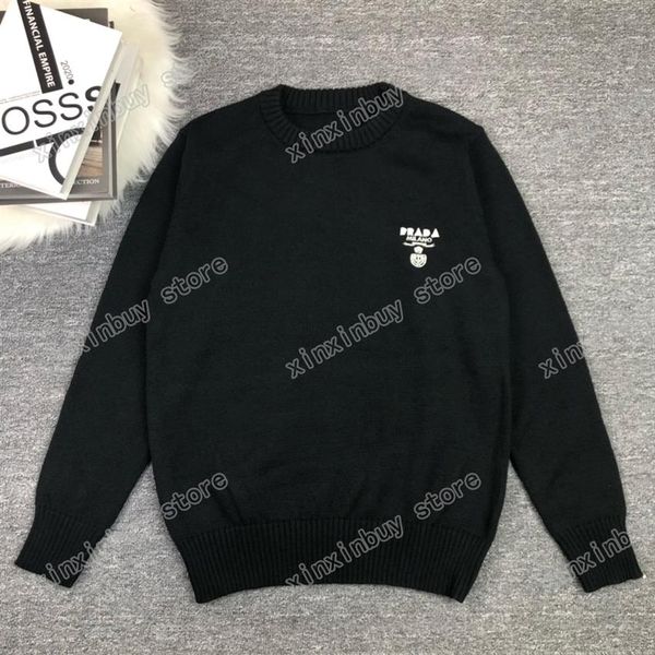 xinxinbuy men designer hoodie sweater triangle label letter embroidery paris round neck women black purple yellow s-2xl295n, Black;brown
xinxinbuy men designer hoodie sweater triangle label letter embroidery paris round neck women black purple yellow s-2xl295n, Black;brown