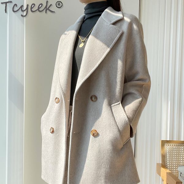 womens wool blends trench coat fashion women doublesided cashmere woolen belt short casual overcoat female jackets abrigo mujer zm 230818, Black
womens wool blends trench coat fashion women doublesided cashmere woolen belt short casual overcoat female jackets abrigo mujer zm 230818, Black