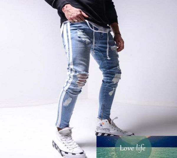 ripped pencil pants men skinny denim biker side striped jeans destroyed hole hip hop slim fit man scratched jean hombre pantalon416856680, Blue
ripped pencil pants men skinny denim biker side striped jeans destroyed hole hip hop slim fit man scratched jean hombre pantalon416856680, Blue