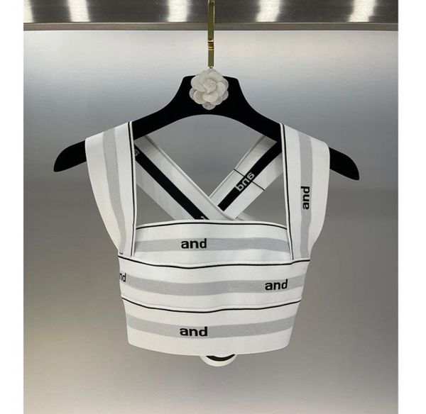 2022 crops vest runway fashion summer women letters stripe lady tanks elastic bandage sleeveless stretch crops vest4789319, White
2022 crops vest runway fashion summer women letters stripe lady tanks elastic bandage sleeveless stretch crops vest4789319, White