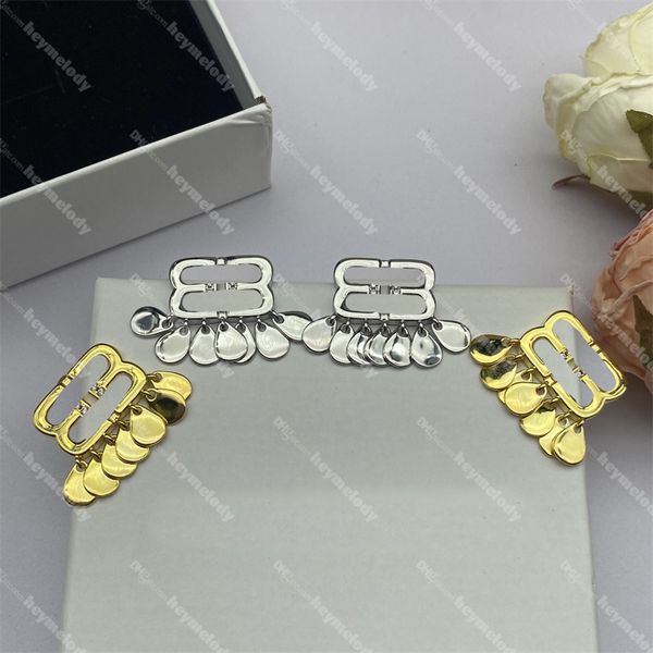 new personality gold pendant earrings diamond designer studs double letters danglers with box, Golden;silver
new personality gold pendant earrings diamond designer studs double letters danglers with box, Golden;silver