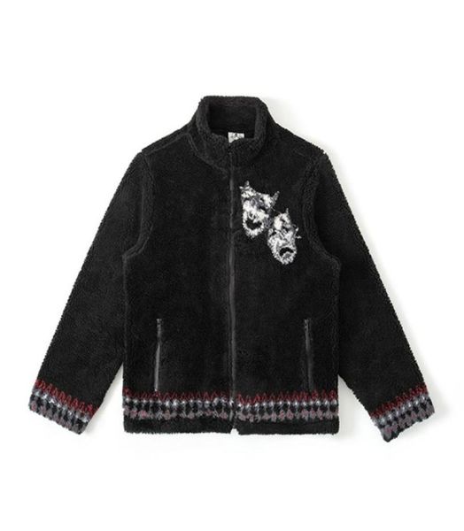 2022 men and women drama mask fleece jackets velvet winter fur coats warm wool jackets fashion jacket5310617, Black;brown
2022 men and women drama mask fleece jackets velvet winter fur coats warm wool jackets fashion jacket5310617, Black;brown