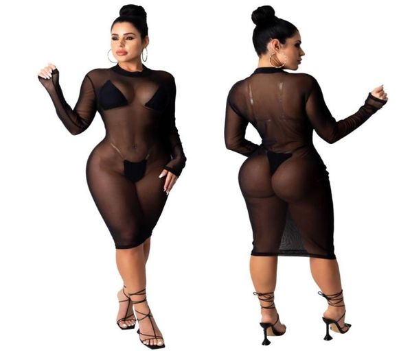 2020 womens mesh fishnet dress cover up long sleeve mini dress black female mesh transparent night club wear holiday dress ve1521383, Black;gray
2020 womens mesh fishnet dress cover up long sleeve mini dress black female mesh transparent night club wear holiday dress ve1521383, Black;gray
