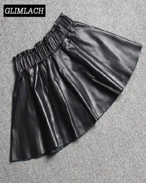 skirts genuine leather mini women elastic waist lambskin 100 real pleated aline ladies slim autumn skirt64352799910141, Black
skirts genuine leather mini women elastic waist lambskin 100 real pleated aline ladies slim autumn skirt64352799910141, Black