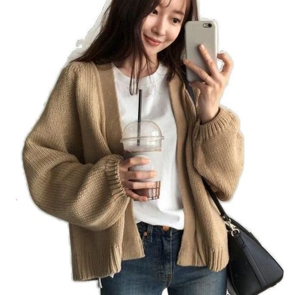 women's knits tees cardigan singlebreasted long sleeve sweater autumn winter vneck solid color knitted coat outerwear warm soft to skin, White
women's knits tees cardigan singlebreasted long sleeve sweater autumn winter vneck solid color knitted coat outerwear warm soft to skin, White