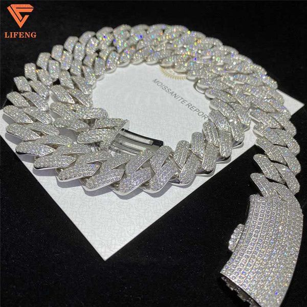 full iced out d color vvs moissanite cuban necklace bling round diamond hip hop necklace 925 silver cuban link chain
full iced out d color vvs moissanite cuban necklace bling round diamond hip hop necklace 925 silver cuban link chain