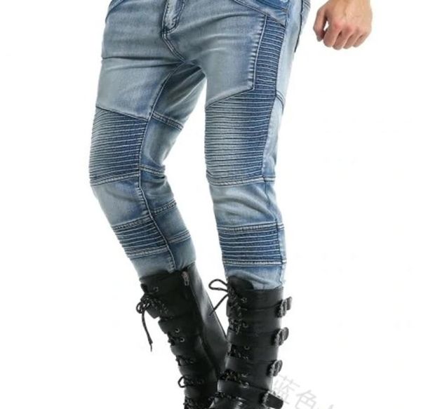 2021 men039s new pleated motorcycle jeans slim fit nostalgic stitching jeans x06212874398, Blue
2021 men039s new pleated motorcycle jeans slim fit nostalgic stitching jeans x06212874398, Blue